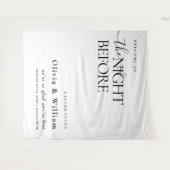 Tenture Soirée avant le dîner de répétition Mariage (Devant (Horizontal))