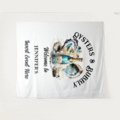 Tenture Soirée chic de fête au vin mousseux d'huîtres de p (Devant (Horizontal))