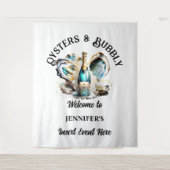 Tenture Soirée chic de fête au vin mousseux d'huîtres de p (Devant)