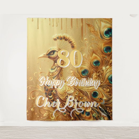 Tenture Soirée d'anniversaire Gold Driving | Parties scint (Devant)