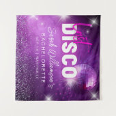 Tenture Soirée de jeune fille en rose néon violet dernière (Devant (Horizontal))