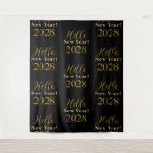 Tenture Soirée de la Saint Sylvestre Noir Gold Chic Contex (Devant)