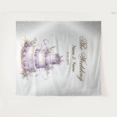 Tenture Soirée de mariage Parties scintillant d'argent éti (Devant (Horizontal))