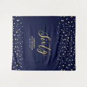 Tenture Soixante | Gold & Navy 60th Birthday Party Context (Devant (Horizontal))