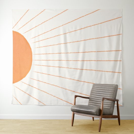 Tenture Soleil Boho Simple (En situation (horizontale))