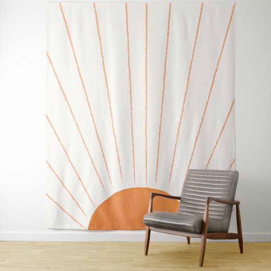 Tenture Soleil Boho Simple (En situation)