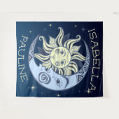Tenture Soleil céleste et lune  (Devant (Horizontal))