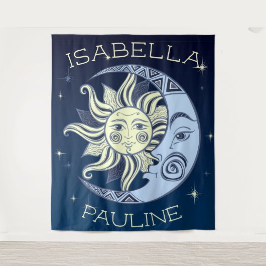 Tenture Soleil céleste et lune  (Devant)