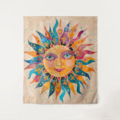 Tenture Soleil céleste lunaire (Devant)