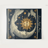 Tenture Soleil Céleste Rencontre Zodiaque Lune Cosmos Spir (Devant (Horizontal))