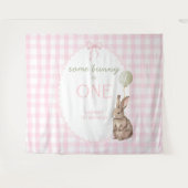 Tenture Some Bunny is One Birthday Personalized Banner (Devant (Horizontal))