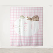 Tenture Some Bunny is One Birthday Personalized Banner (Devant)