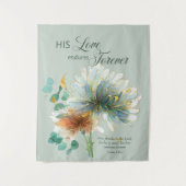 Tenture Son Amour Endure Pour Toujours Écriture Verte (Devant)