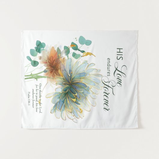 Tenture Son Amour Endure Pour Toute Écriture Blanche (Devant (Horizontal))