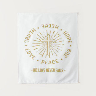 Tenture Son amour ne manque jamais