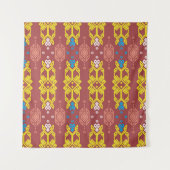 Tenture Songket Tenun Geometrik Motif sans couture avec Cr (Devant)