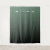 Tenture Sophisticated Green Gradient Invitation (Devant)
