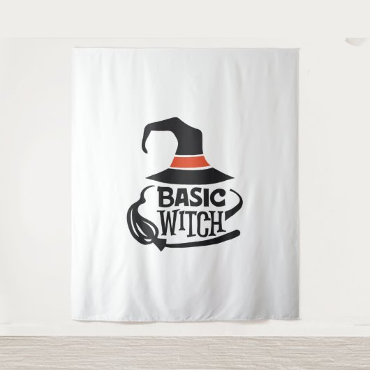Tenture Sorcière de base - Halloween (Devant)