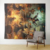 Tenture Sorcières d'Halloween effrayantes pendantes (En situation (horizontale))