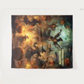 Tenture Sorcières d'Halloween effrayantes pendantes (Devant (Horizontal))