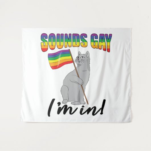 Tenture Sounds Gay I'm (Devant (Horizontal))