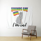 Tenture Sounds Gay I'm (En situation (horizontale))