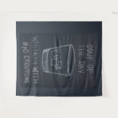 Tenture SOUPE du jour, WHISKEY avec H20 CROUTONS (Devant (Horizontal))