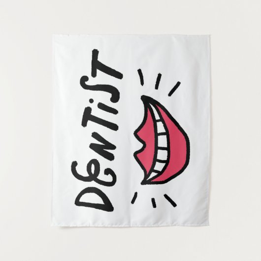 Tenture Sourire de dentiste (Devant)
