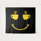 Tenture Sourire de Tasse de Café (Devant (Horizontal))