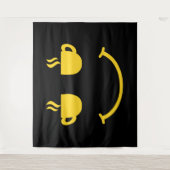 Tenture Sourire de Tasse de Café (Devant)