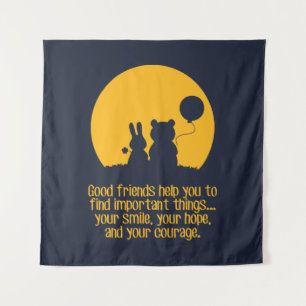 Tenture Sourire, espoir, courage