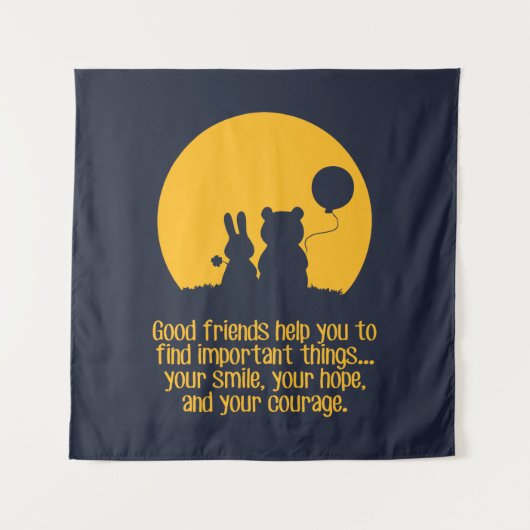 Tenture Sourire, espoir, courage (Devant)