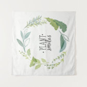 Tenture Sourires fins d'usine des herbes II | (Devant)