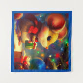 Tenture Souris de Noël 2 (Devant (Horizontal))