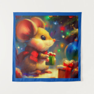 Tenture Souris de Noël 2