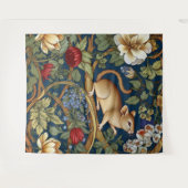 Tenture Souris et fleurs Art nouveau (Devant (Horizontal))