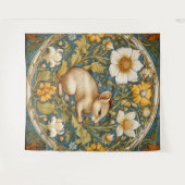 Tenture souris et fleurs Art nouveau (Devant (Horizontal))