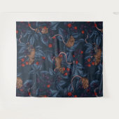 Tenture Souris et mûres sur la marine (Devant (Horizontal))