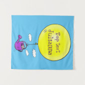 Tenture Souris mignonne dans la canette d'arrosage avec de (Devant (Horizontal))