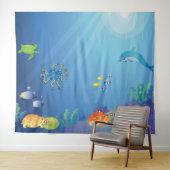 Tenture Sous la mer pour les enfants (En situation (horizontale))