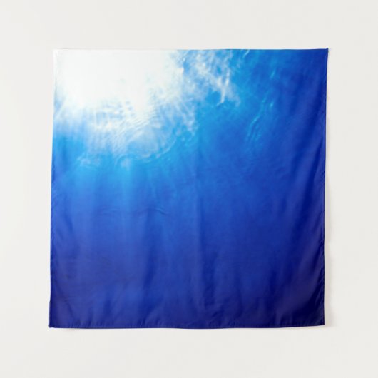 Tenture Sous la plongée profonde bleue (Devant)