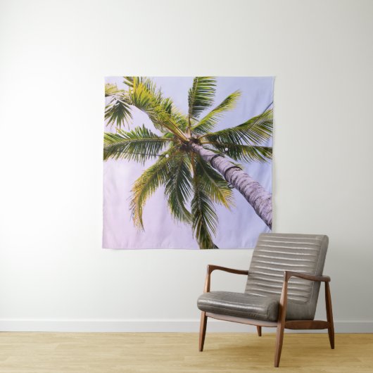 Tenture Sous le palmier des Caraïbes 1 (En situation)