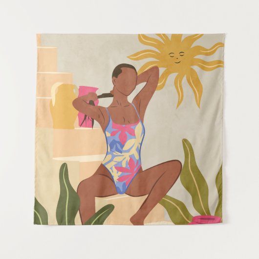 Tenture Sous le soleil souriant (Devant)
