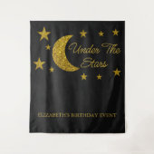 Tenture Sous les étoiles Anniversaire (Devant)