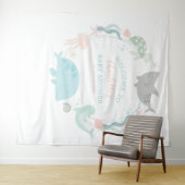 Tenture Sous L'Invitation Du Baby shower Maritime (En situation (horizontale))