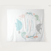 Tenture Sous L'Invitation Du Baby shower Maritime (Devant (Horizontal))