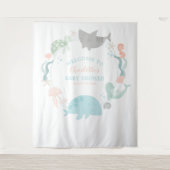 Tenture Sous L'Invitation Du Baby shower Maritime (Devant)