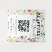 Tenture Souvenir de Fleur Sauvage | Code QR 'Capturez l'Am (Devant (Horizontal))