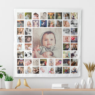 Tenture Souvenirs de famille personnalisés Collage de phot