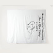Tenture Souvenirs réalisés au fond de photo de mariage Pro (Devant (Horizontal))